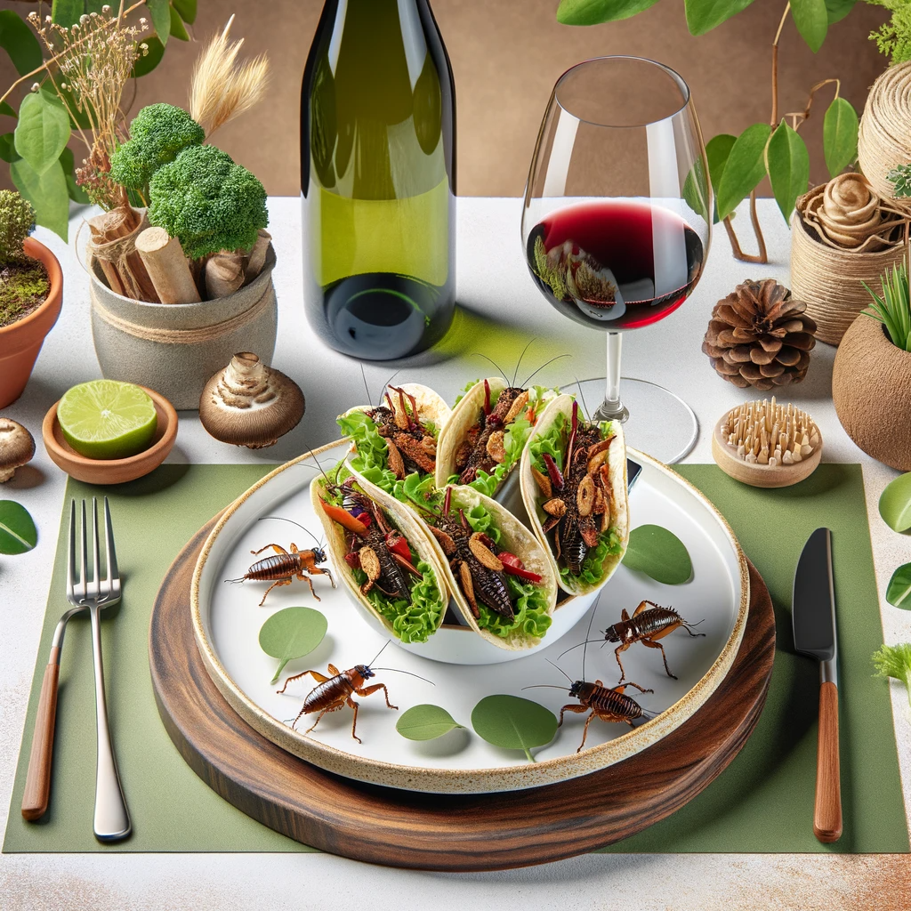 Entovegan Delight: Chef Luciano's Crispy Crickets & Salty Anchovies Caesar Salad Recipe