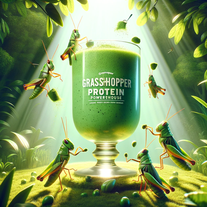 Entovegan Delight: Chef Luciano's Grasshopper Smoothie with Banana & Spinach Recipe